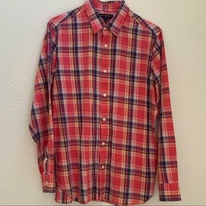 Banana Republic plaid slim fit button down shirt